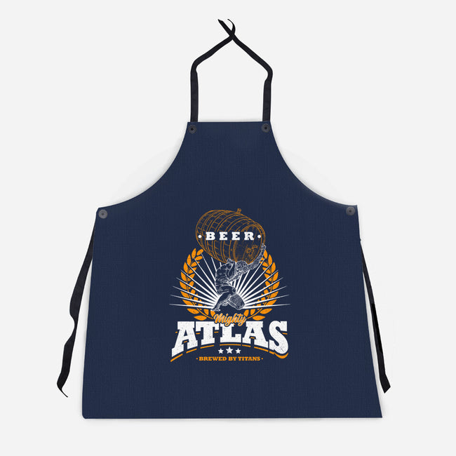 Mighty Atlas Beer-Unisex-Kitchen-Apron-Getsousa!