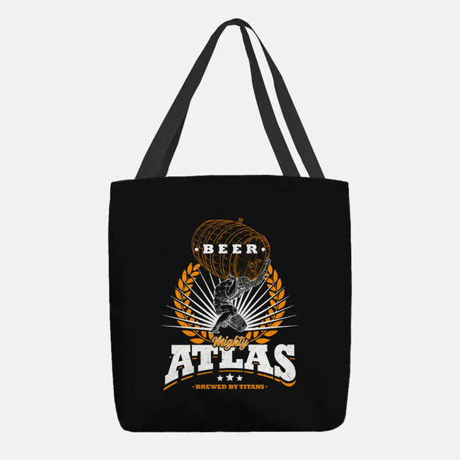 Mighty Atlas Beer-None-Basic Tote-Bag-Getsousa!