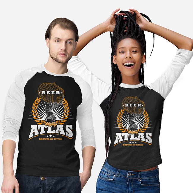 Mighty Atlas Beer-Unisex-Baseball-Tee-Getsousa!