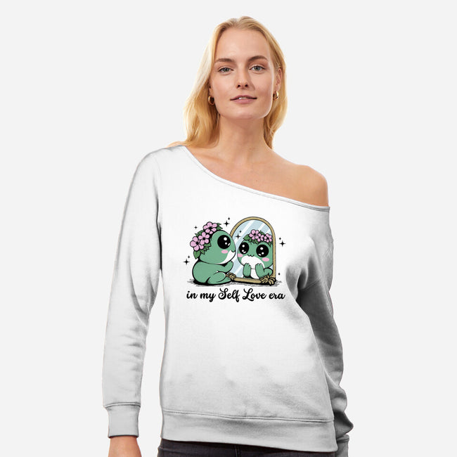 In My Self Love Era-Womens-Off Shoulder-Sweatshirt-Trendlory