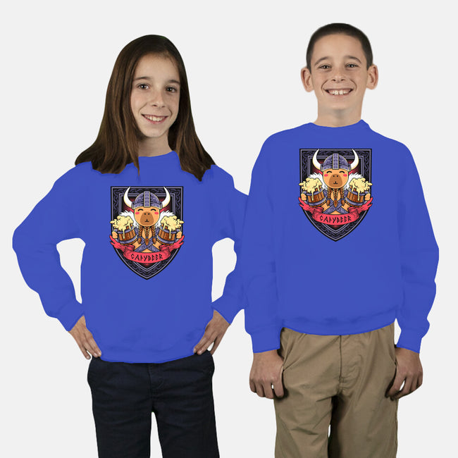 Capybeer-Youth-Crew Neck-Sweatshirt-spoilerinc