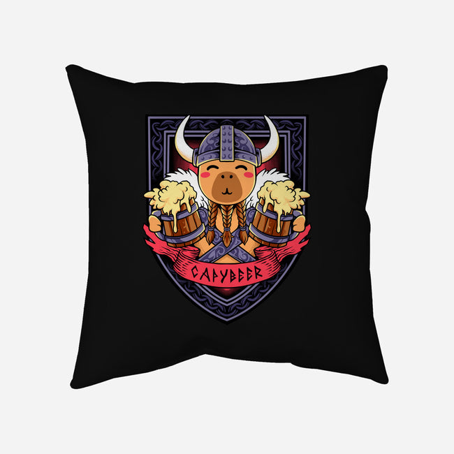 Capybeer-None-Removable Cover w Insert-Throw Pillow-spoilerinc