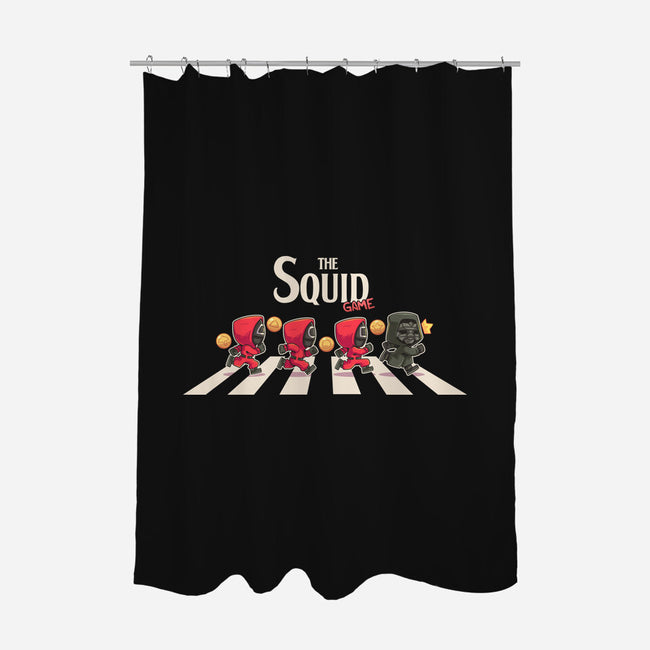 The Squid-None-Polyester-Shower Curtain-2DFeer