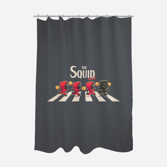 The Squid-None-Polyester-Shower Curtain-2DFeer