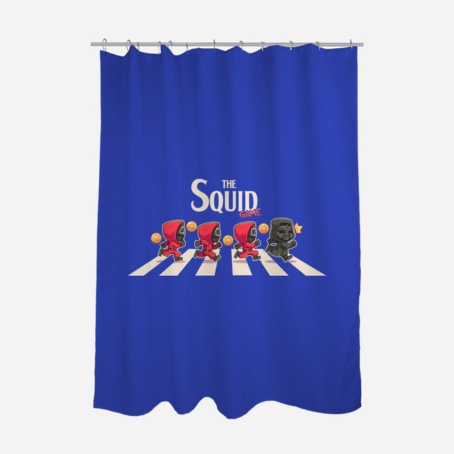 The Squid-None-Polyester-Shower Curtain-2DFeer