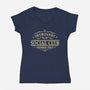 Introvert Social Club-Womens-V-Neck-Tee-kg07
