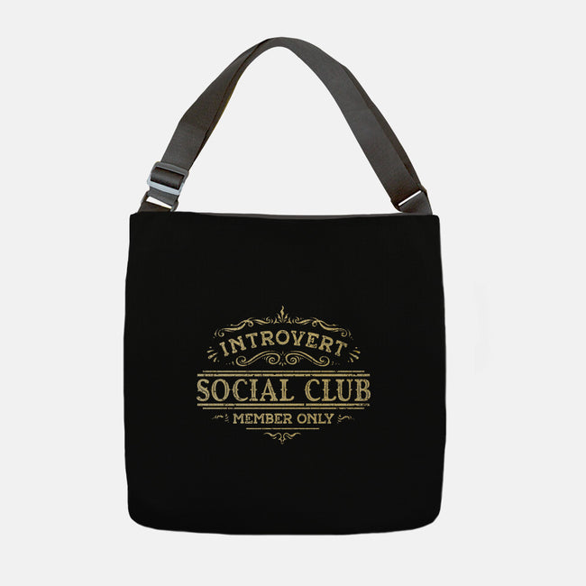 Introvert Social Club-None-Adjustable Tote-Bag-kg07