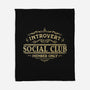 Introvert Social Club-None-Fleece-Blanket-kg07