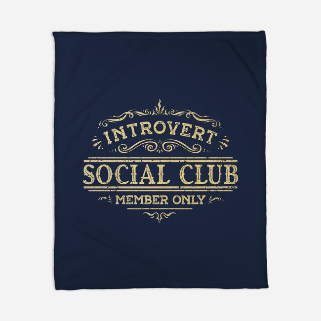 Introvert Social Club-None-Fleece-Blanket-kg07