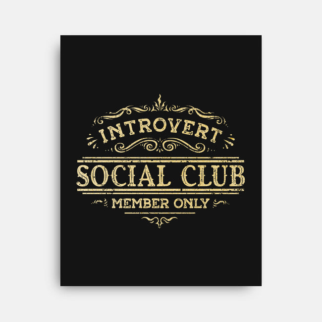 Introvert Social Club-None-Stretched-Canvas-kg07