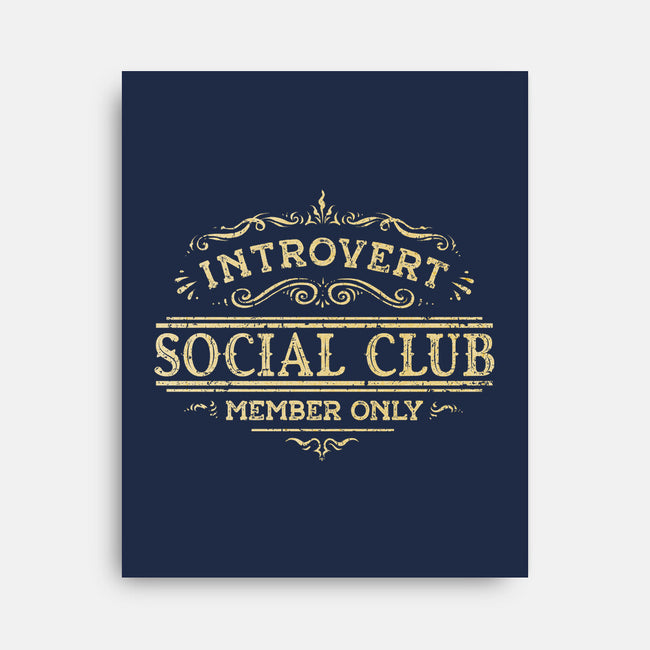 Introvert Social Club-None-Stretched-Canvas-kg07