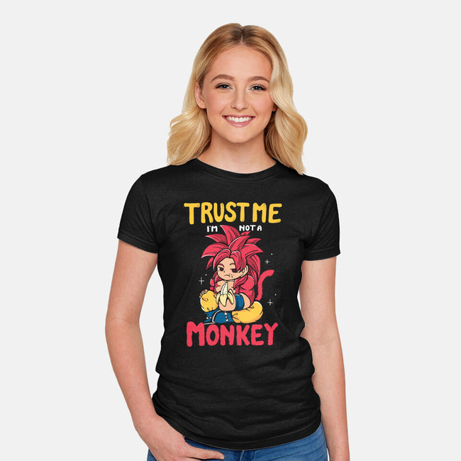 I'm Not A Monkey-Womens-Fitted-Tee-Vallina84