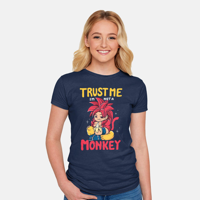 I'm Not A Monkey-Womens-Fitted-Tee-Vallina84