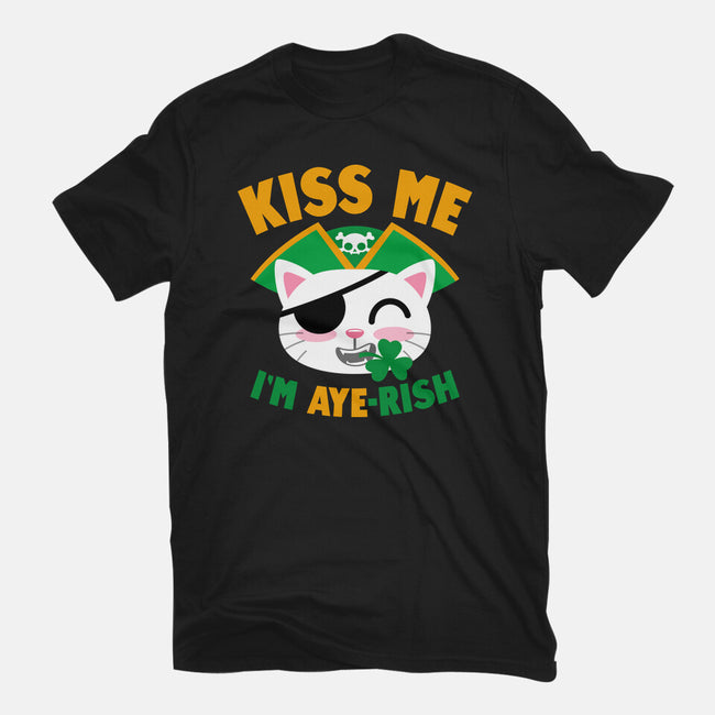 Kiss Me I'm Aye-rish-Womens-Basic-Tee-Boggs Nicolas