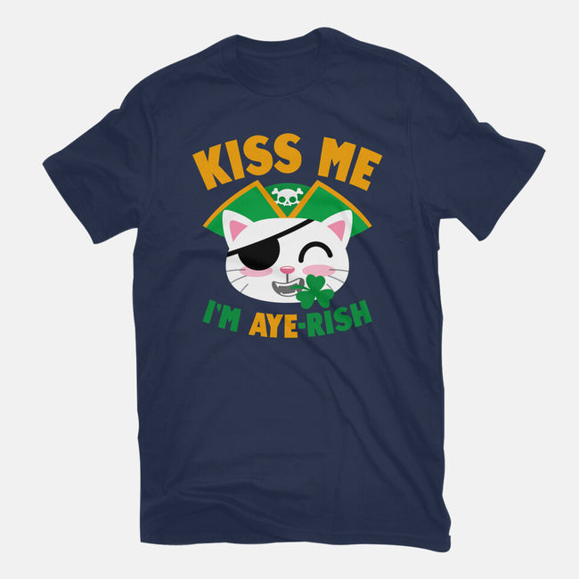 Kiss Me I'm Aye-rish-Womens-Fitted-Tee-Boggs Nicolas