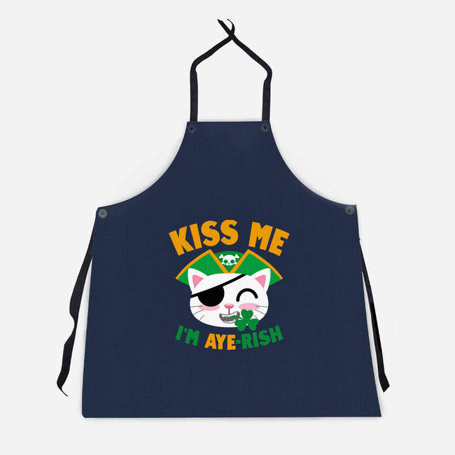 Kiss Me I'm Aye-rish-Unisex-Kitchen-Apron-Boggs Nicolas