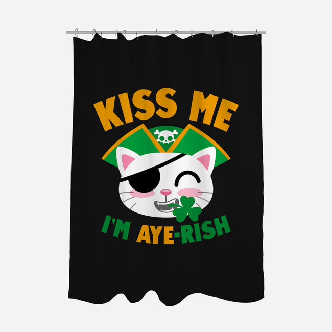 Kiss Me I'm Aye-rish-None-Polyester-Shower Curtain-Boggs Nicolas