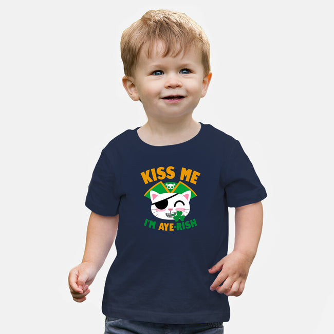 Kiss Me I'm Aye-rish-Baby-Basic-Tee-Boggs Nicolas