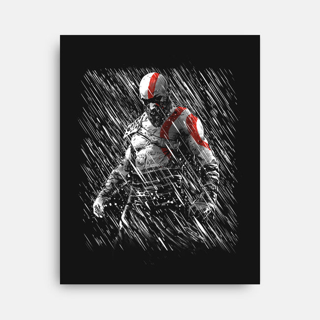 The God Under The Rain-None-Stretched-Canvas-kharmazero