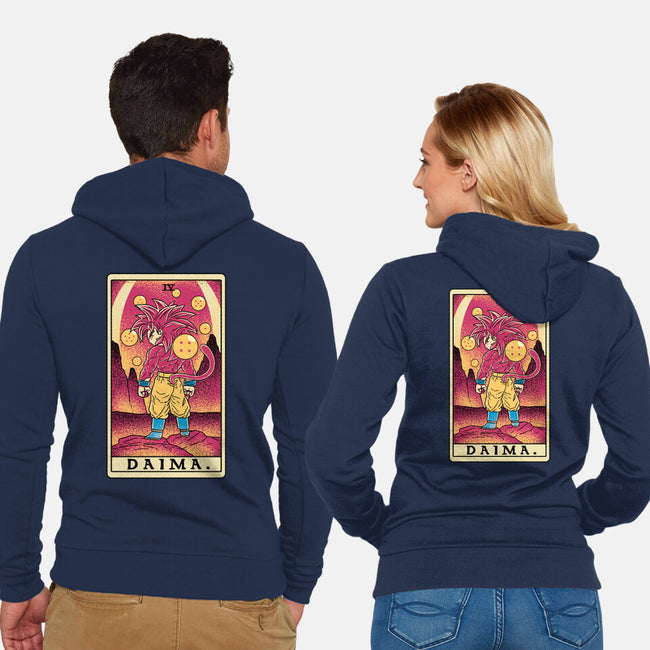 Daima Tarot-Unisex-Zip-Up-Sweatshirt-naomori