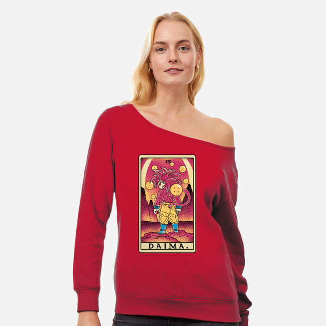 Daima Tarot-Womens-Off Shoulder-Sweatshirt-naomori