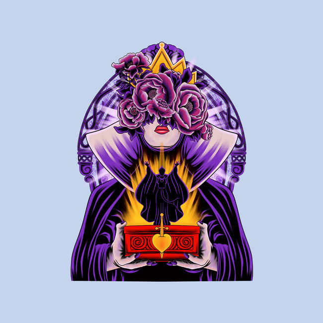 Dark Queen Flower Face-Womens-Fitted-Tee-rmatix