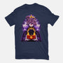 Dark Queen Flower Face-Womens-Fitted-Tee-rmatix