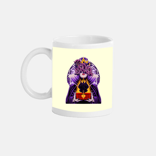 Dark Queen Flower Face-None-Mug-Drinkware-rmatix