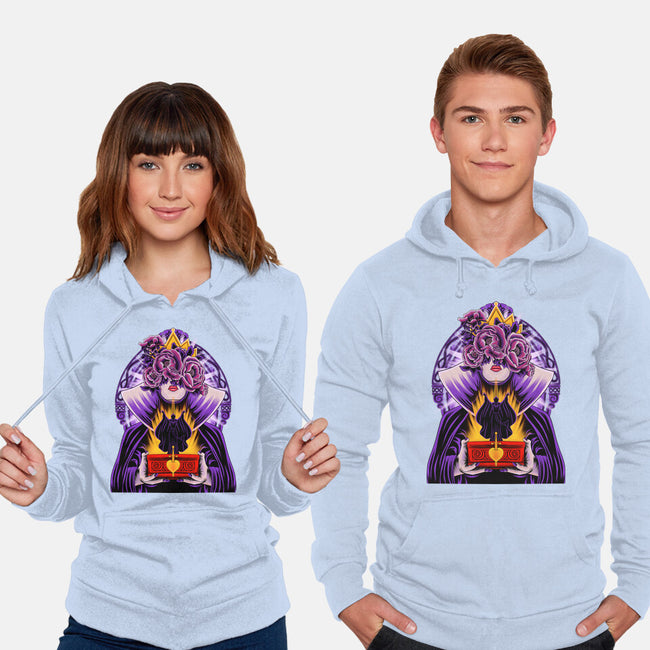 Dark Queen Flower Face-Unisex-Pullover-Sweatshirt-rmatix