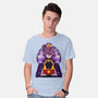 Dark Queen Flower Face-Mens-Basic-Tee-rmatix