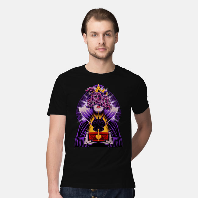 Dark Queen Flower Face-Mens-Premium-Tee-rmatix