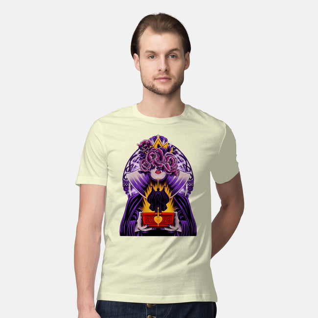 Dark Queen Flower Face-Mens-Premium-Tee-rmatix