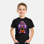 Dark Queen Flower Face-Youth-Basic-Tee-rmatix