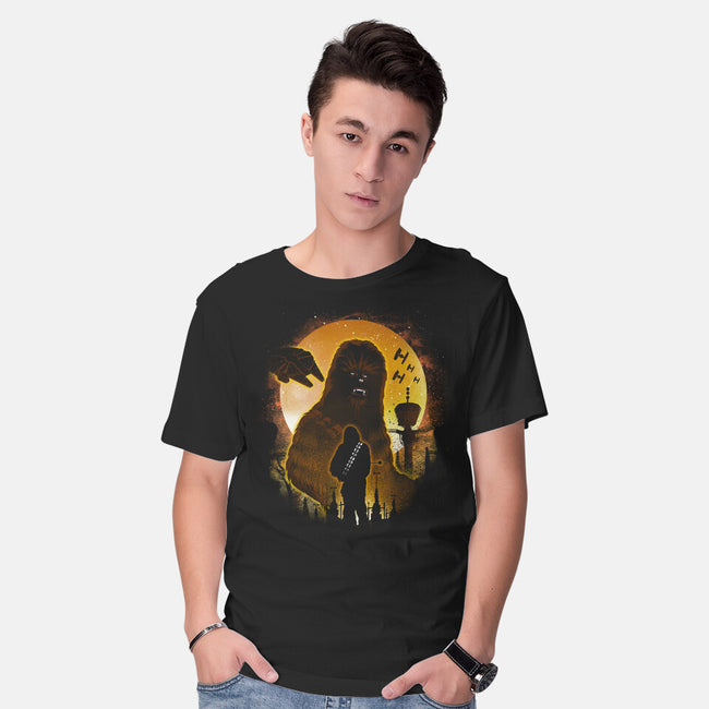 Chewie Night-Mens-Basic-Tee-dandingeroz