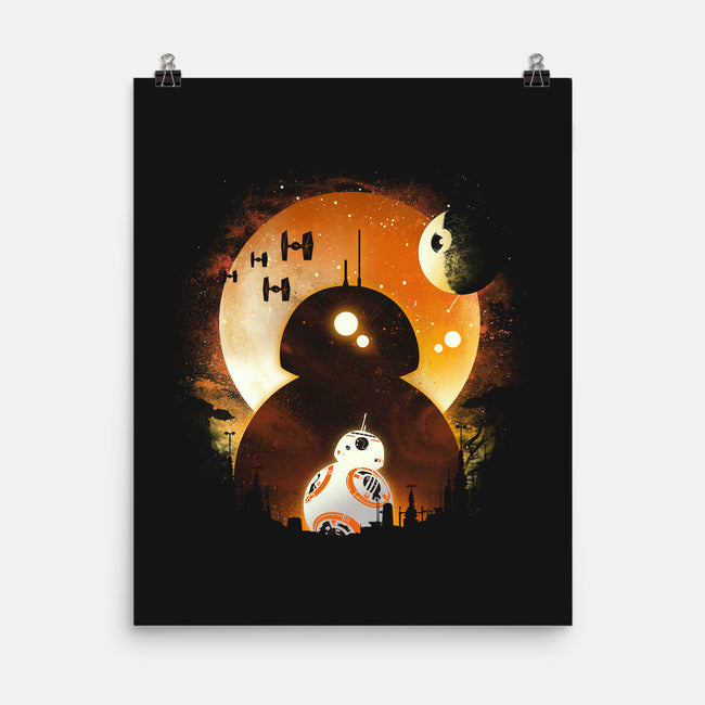 Astromech Night-None-Matte-Poster-dandingeroz