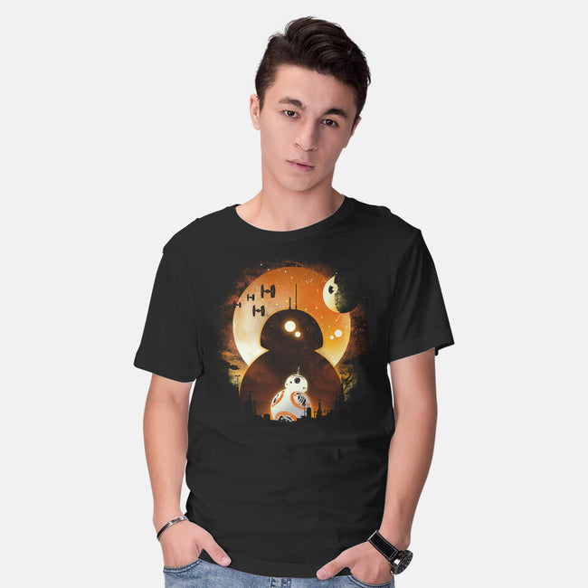 Astromech Night-Mens-Basic-Tee-dandingeroz