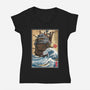 Moving Castle In Japan-Womens-V-Neck-Tee-DrMonekers