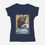 Moving Castle In Japan-Womens-V-Neck-Tee-DrMonekers