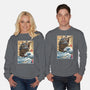 Moving Castle In Japan-Unisex-Crew Neck-Sweatshirt-DrMonekers