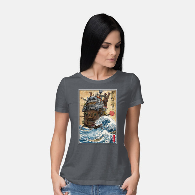 Moving Castle In Japan-Womens-Basic-Tee-DrMonekers