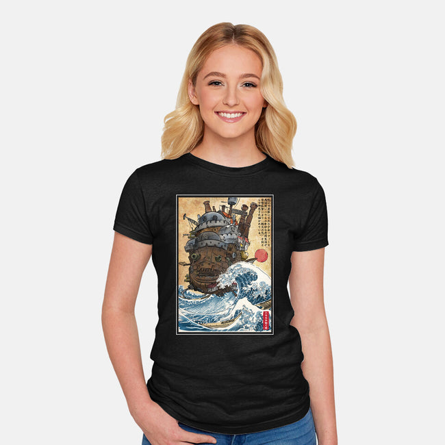 Moving Castle In Japan-Womens-Fitted-Tee-DrMonekers