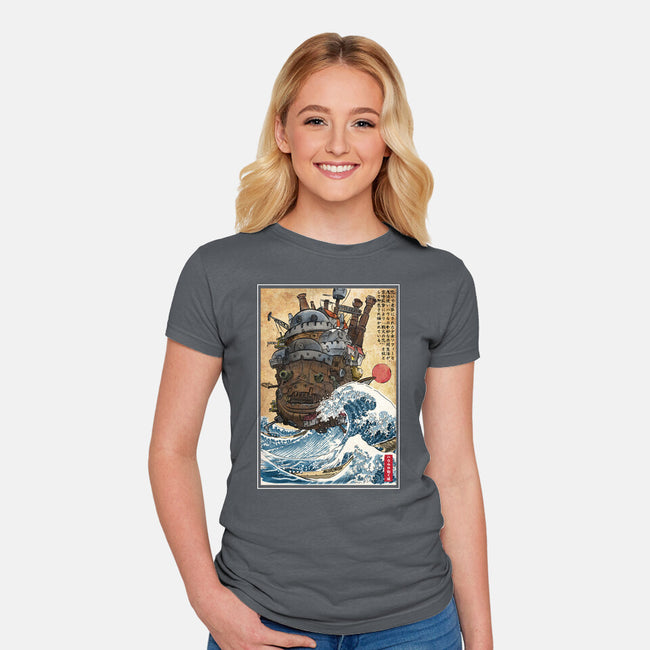 Moving Castle In Japan-Womens-Fitted-Tee-DrMonekers