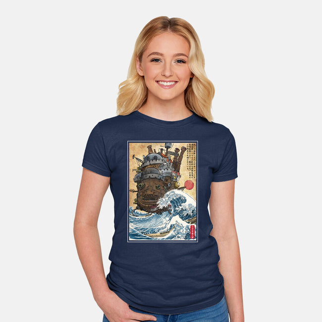 Moving Castle In Japan-Womens-Fitted-Tee-DrMonekers