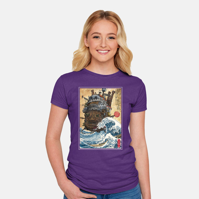 Moving Castle In Japan-Womens-Fitted-Tee-DrMonekers