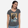 Moving Castle In Japan-Womens-V-Neck-Tee-DrMonekers