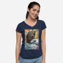 Moving Castle In Japan-Womens-V-Neck-Tee-DrMonekers