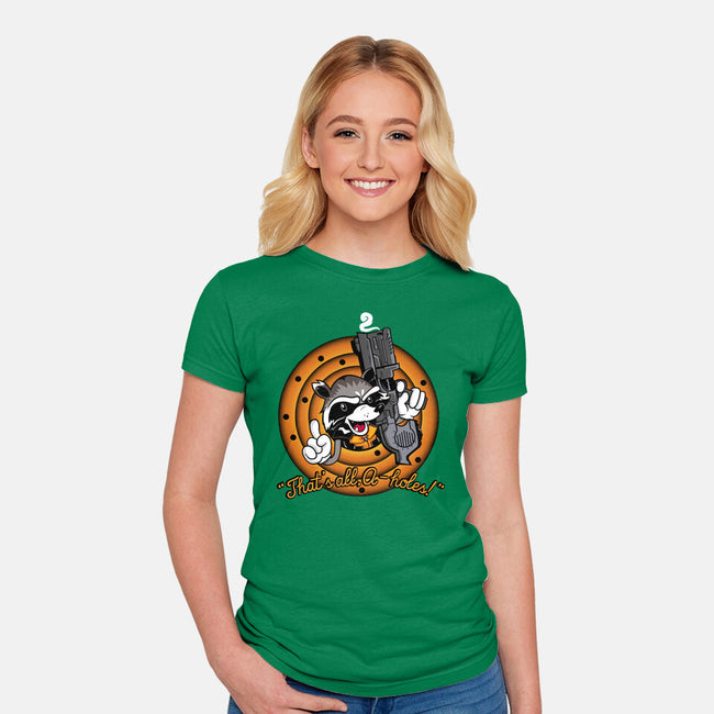 That's All A-Holes-Womens-Fitted-Tee-demonigote
