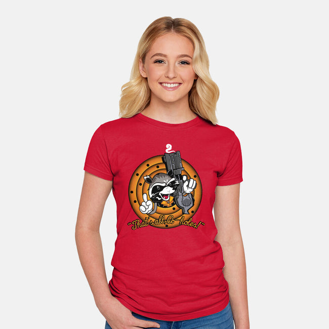 That's All A-Holes-Womens-Fitted-Tee-demonigote