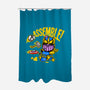 Assemble-None-Polyester-Shower Curtain-demonigote