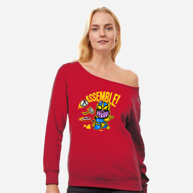 Assemble-Womens-Off Shoulder-Sweatshirt-demonigote